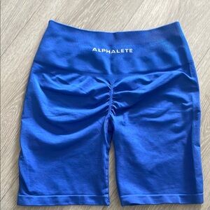 Alphalete Amplify Women's Blue Biker Shorts (M) worn once